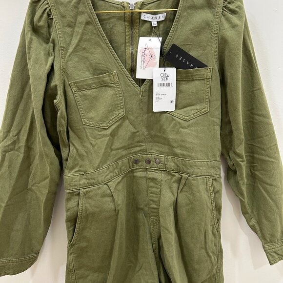 Sami Sphagnum Romper, Olive Green - Picture 4 of 4